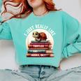 I Just Really Like Turtles And Books OK Turtle Reading Comfort Colors Sweatshirt Butter