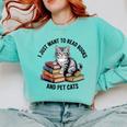 I Just Want To Read Books And Pet Cats Raglan Baseball Tee Comfort Colors Sweatshirt Butter I Just Want To Read Books And Pet Cats Raglan Baseball Tee Comfort Colors Sweatshirt Butter