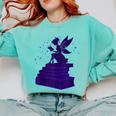 Kawaii Fairy Bookish Book Lover Library Read Comfort Colors Sweatshirt Butter