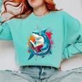 Kawaii Shark Reads Book Reading Library Book Bookworm Comfort Colors Sweatshirt Butter Kawaii Shark Reads Book Reading Library Book Bookworm Comfort Colors Sweatshirt Butter