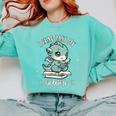 Kids I Read Past My Bedtime Cute Book Dragon Pajama Comfort Colors Sweatshirt Butter