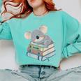 Koala Reading Book Pajama Sleep Comfort Colors Sweatshirt Butter