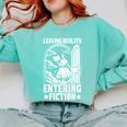 Leaving Reality Entering Fiction Bookish Book Reading Comfort Colors Sweatshirt Butter Leaving Reality Entering Fiction Bookish Book Reading Comfort Colors Sweatshirt Butter