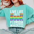 LGBTQ Quote Live Life Like A Banned Rainbow Book Comfort Colors Sweatshirt Butter