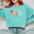 Liberty And Literature For All Reading USA Book Lover Comfort Colors Sweatshirt Butter
