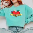 Librarian Library Assistant Libraries Rock Book Lover Comfort Colors Sweatshirt Butter