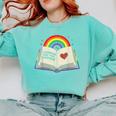 Libraries Are For Everyone Book LGBTQ Ally Gay Pride Month Comfort Colors Sweatshirt Butter