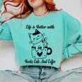 Life Is Better With Books Cats And Coffee Shirt Comfort Colors Sweatshirt Butter Life Is Better With Books Cats And Coffee Shirt Comfort Colors Sweatshirt Butter