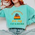 My Life Essentials Are Cat And Books Comfort Colors Sweatshirt Butter My Life Essentials Are Cat And Books Comfort Colors Sweatshirt Butter