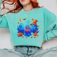 Little Ghost Coffee Tee Spooky Season Ghost Reading Book Comfort Colors Sweatshirt Butter