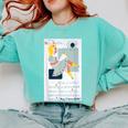 Little Miss Muffet Reading a Picture Book Comfort Colors Sweatshirt Butter