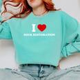 I LOVE BOOK RESTORATION Comfort Colors Sweatshirt Butter I LOVE BOOK RESTORATION Comfort Colors Sweatshirt Butter