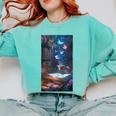 Magic Books Butterflies Fantasy Nature Tea Enchanting Comfort Colors Sweatshirt Butter