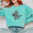 Manatee Reading Book Bookworm Manatees Ocean Animal Lover Comfort Colors Sweatshirt Butter Manatee Reading Book Bookworm Manatees Ocean Animal Lover Comfort Colors Sweatshirt Butter