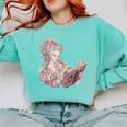 Marie Antoinette Reading A Book Comfort Colors Sweatshirt Butter