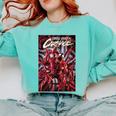 Marvel Spider-Man Eddie Brock Carnage Comic Book Cover Comfort Colors Sweatshirt Butter