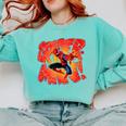 Marvel Spider-Man Peter Parker Comic Book Letter Logo Comfort Colors Sweatshirt Butter
