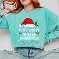 Matching Christmas PJS Most Likely To Read A Book Comfort Colors Sweatshirt Butter