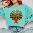 Melanin Afro Women Girl Book Librarian History African Comfort Colors Sweatshirt Butter