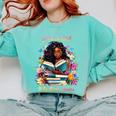 Melanin Book Month Honoring Past Inspiring Pride Comfort Colors Sweatshirt Butter
