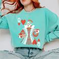 Modern Queen Of Hearts Book Lover Reading Novels Romantasy Comfort Colors Sweatshirt Butter Modern Queen Of Hearts Book Lover Reading Novels Romantasy Comfort Colors Sweatshirt Butter