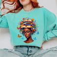 Month Honoring Past Inspiring Pride Melanin Book Comfort Colors Sweatshirt Butter
