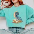 Night Owl Book Club Crescent Moon Late Night Reading Comfort Colors Sweatshirt Butter Night Owl Book Club Crescent Moon Late Night Reading Comfort Colors Sweatshirt Butter