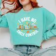 I Have No Shelf Control Witty Book Lover Artwork Comfort Colors Sweatshirt Butter