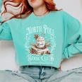 North Pole Book Club Hot Cocoa Served Daily Comfort Colors Sweatshirt Butter North Pole Book Club Hot Cocoa Served Daily Comfort Colors Sweatshirt Butter