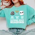 Nothing Beats Reading Bookworm Librarian Book Nerd Comfort Colors Sweatshirt Butter Nothing Beats Reading Bookworm Librarian Book Nerd Comfort Colors Sweatshirt Butter