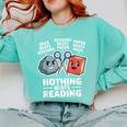 Nothing Beats Reading Rock Paper Scissors Book Lover Comfort Colors Sweatshirt Butter