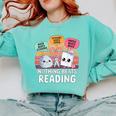Nothing Beats Reading Rock Paper Scissors Books Lover Comfort Colors Sweatshirt Butter