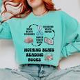 Nothing Beats Reading Rock Paper Scissors Reader Book Lover Comfort Colors Sweatshirt Butter
