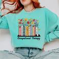 Occupational Therapy Wildflower Book OT Therapist Assistant Comfort Colors Sweatshirt Butter Occupational Therapy Wildflower Book OT Therapist Assistant Comfort Colors Sweatshirt Butter