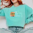 One More Chapter Sign Language Deaf Reading Book Lover Comfort Colors Sweatshirt Butter
