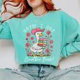 Oops I Got Another Book Goose Reading Humor Comfort Colors Sweatshirt Butter