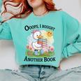 Oops I Bought Another Book Duck Sunshine Comfort Colors Sweatshirt Butter