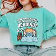 Orange Cat Reading Book 67 Six Seven Meme Comfort Colors Sweatshirt Butter Orange Cat Reading Book 67 Six Seven Meme Comfort Colors Sweatshirt Butter