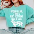 Outside Of A Dog A Book Is Man's Best Friend Apparel Comfort Colors Sweatshirt Butter