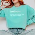 Pagehugger Definition Pun Book Lovers Literary Humor Comfort Colors Sweatshirt Butter