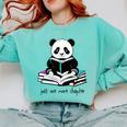 Panda Reading Chapter Books Comfort Colors Sweatshirt Butter Panda Reading Chapter Books Comfort Colors Sweatshirt Butter