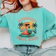 Paperbacks And Pool Days Flamingo Reading Summer Vibes Books Comfort Colors Sweatshirt Butter