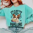 Papillon Dog Breed Life Is Better With Books And Papillons Comfort Colors Sweatshirt Butter Papillon Dog Breed Life Is Better With Books And Papillons Comfort Colors Sweatshirt Butter