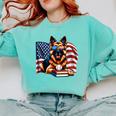 Patriotic German Shepherd Dog Books Baseball American Flag Comfort Colors Sweatshirt Butter Patriotic German Shepherd Dog Books Baseball American Flag Comfort Colors Sweatshirt Butter