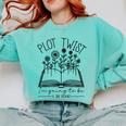 Plot Twist I'm Going To Be A Big Brothers Literary Book Boys Comfort Colors Sweatshirt Butter Plot Twist I'm Going To Be A Big Brothers Literary Book Boys Comfort Colors Sweatshirt Butter
