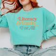 Protect Libraries Banned Books Literacy And Equity For All Comfort Colors Sweatshirt Butter Protect Libraries Banned Books Literacy And Equity For All Comfort Colors Sweatshirt Butter
