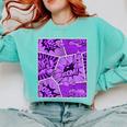 Purple Comic Book Purple Color Graphic Comfort Colors Sweatshirt Butter