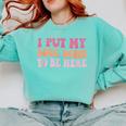 I Put My Book Down To Be Here Book Lover Book Nerd Comfort Colors Sweatshirt Butter