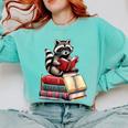 Raccoon Reading Books Matching Bookworm Readers Librarian Comfort Colors Sweatshirt Butter Raccoon Reading Books Matching Bookworm Readers Librarian Comfort Colors Sweatshirt Butter