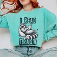Racoon Reading Spicy Smutty Book Booktok I Read Trashy Books Comfort Colors Sweatshirt Butter Racoon Reading Spicy Smutty Book Booktok I Read Trashy Books Comfort Colors Sweatshirt Butter